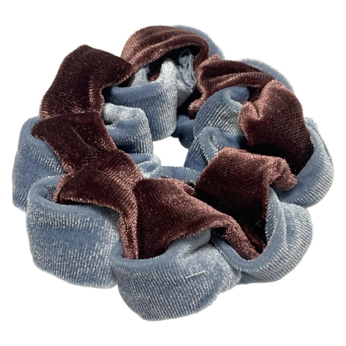 acca(アッカ) シュシュ - ライトブルー×ボルドー - メルカリ