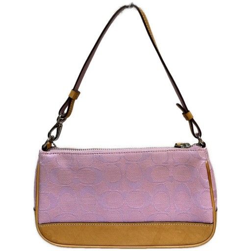 COACH コーチ シグネチャー ピンク アクセサリーポーチ 6094 ヴィンテージ 通販ファッション - 【希少色】COACH コーチ