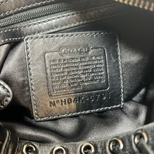 COACH コーチ ショルダーバッグ ワンショルダーバッグ ハーフムーン ナイロン フリンジ スエード 6791 ブラック レザー COACH コーチ ショルダーバッグ ワンショルダーバッグ ハーフムーン