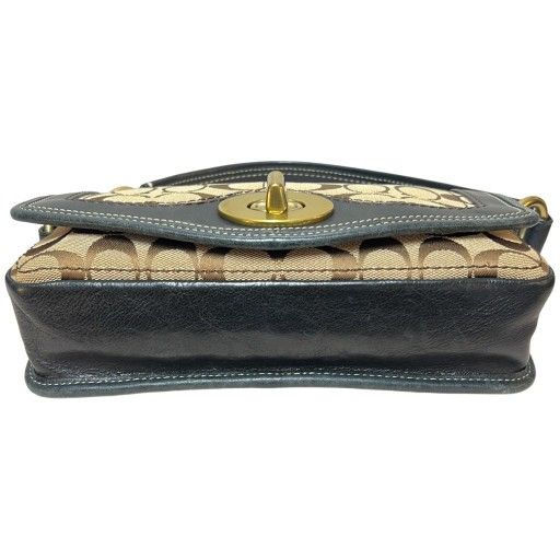 COACH コーチ ショルダーバッグ ターンロック レガシー シグネチャー 