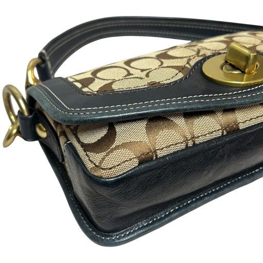 COACH コーチ ショルダーバッグ ターンロック レガシー シグネチャー