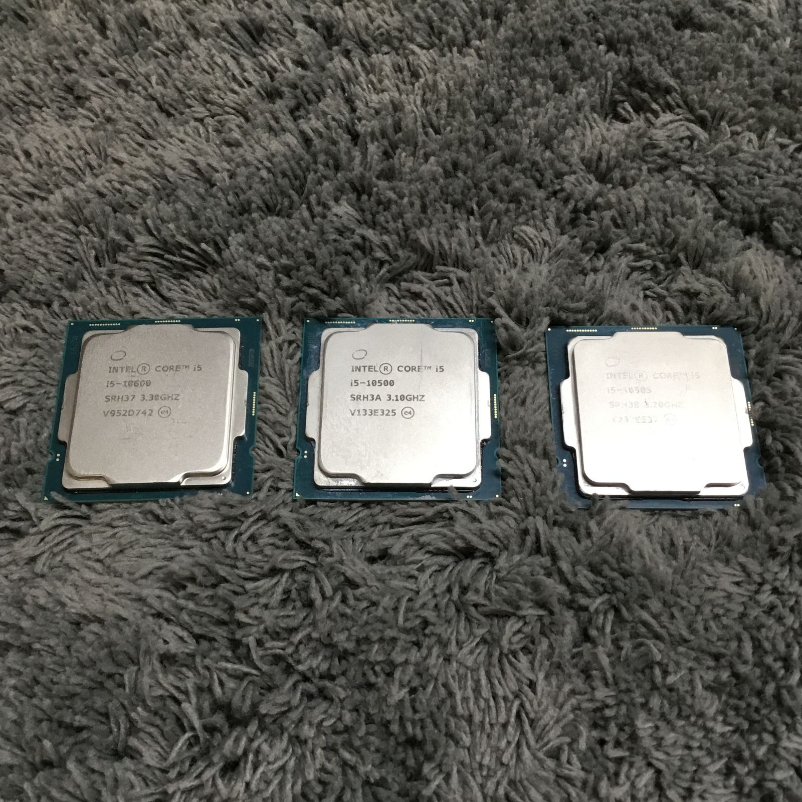 ⑪ INTEL Core i5-10500 / 10505 / 10600 計3枚セット CPUまとめ売り