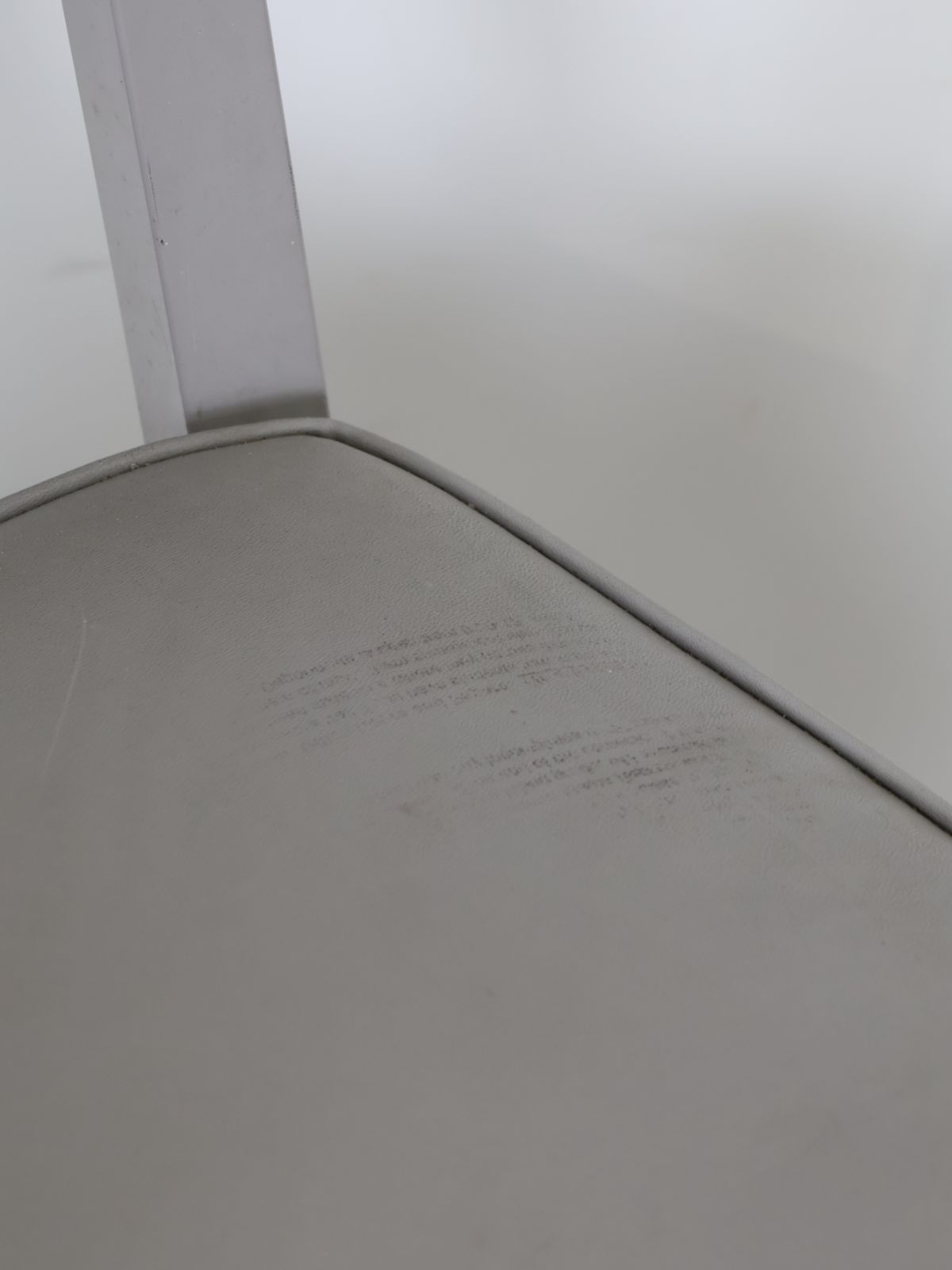  1960年代 Steelcase社製 ヴィンテージ グレービニールレザー アームチェア イス 肘サポート オフィスチェア ワークチェア 椅子 チェア