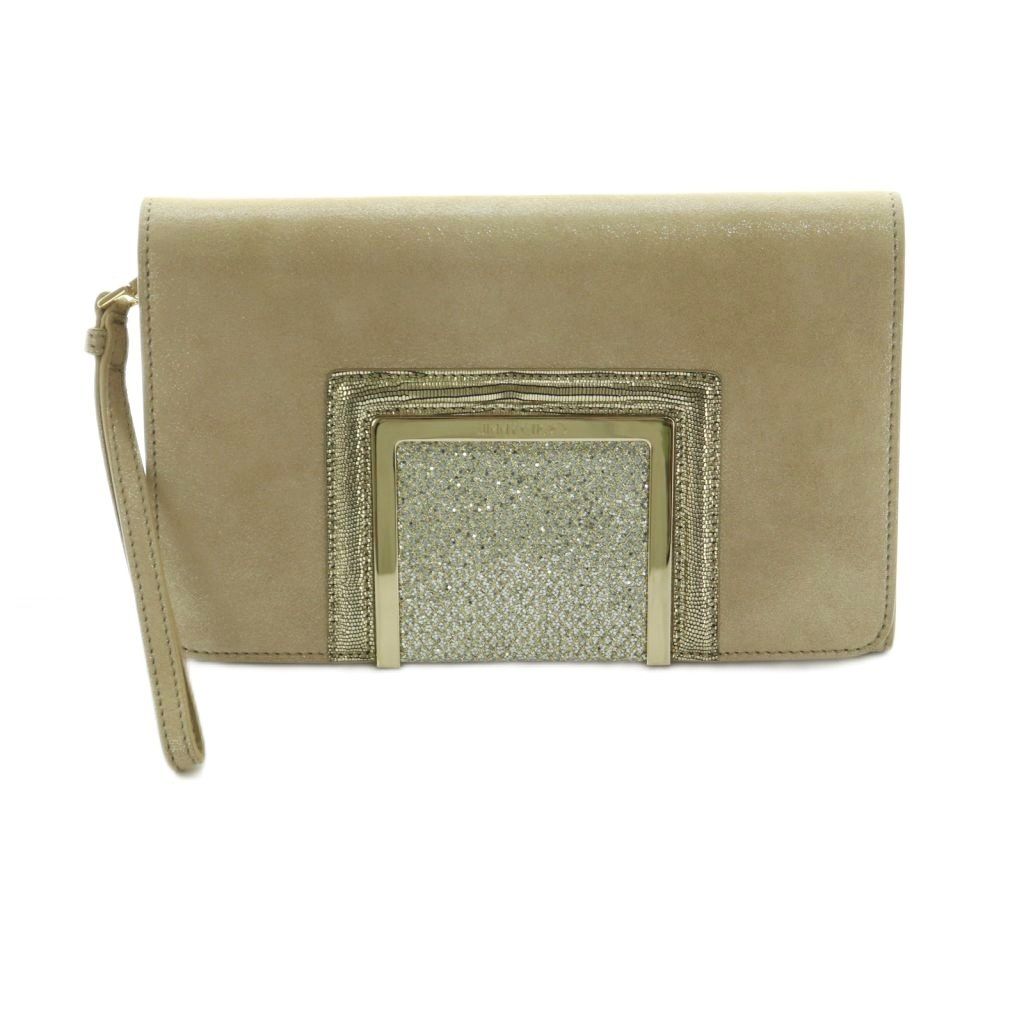 ジミーチュウ JIMMY CHOO クラッチバッグ グリッター ベージュ ジミーチュウ JIMMY CHOO クラッチバッグ グリッター ベージュ