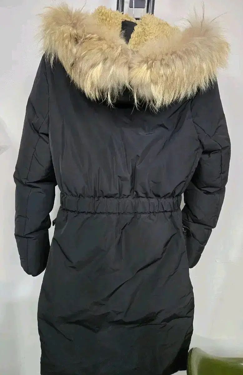 セオリー ブラック ファー フード 安い ダウンジャケット ロング丈 S