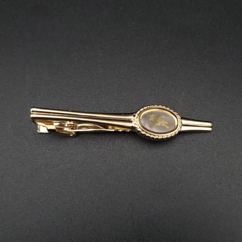 美品 Burberrys バーバリーズ ネクタイピン ゴールドカラー ホースロゴ