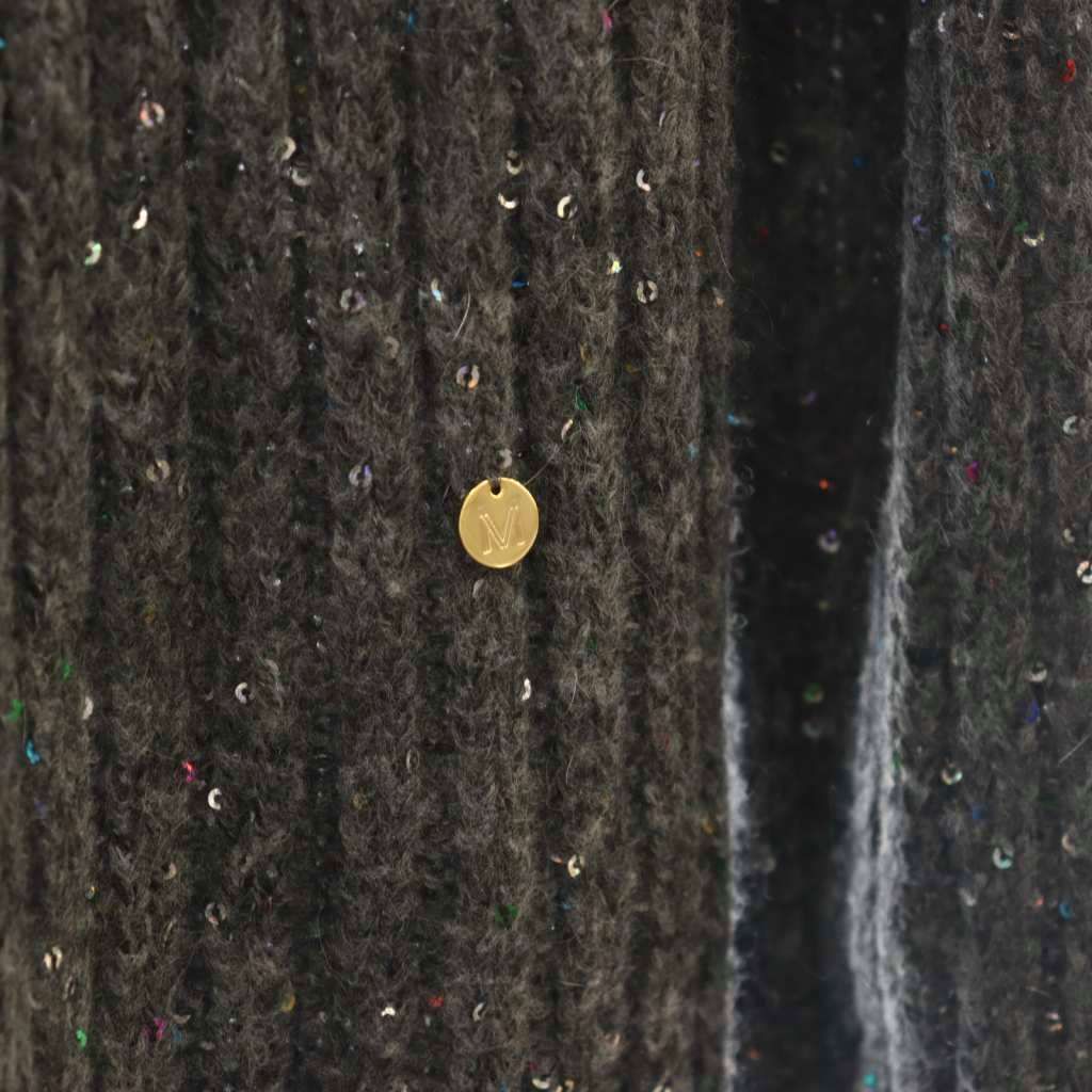 ミュベール muveil フラワーボタン スパンコール入りカーディガン ミュベール muveil フラワーボタン スパンコール入りカーディガン