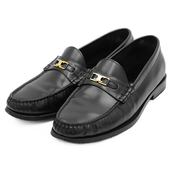 美品】CELINE セリーヌ ペニーローファー ポリッシュドブル