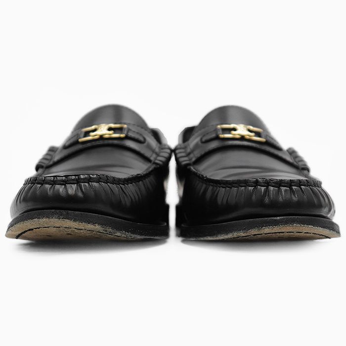 美品　CELINE 本革 ローファー パンプス イタリア製 セリーヌ CELINE ローファー オックスフォード ユニヴェルシテ