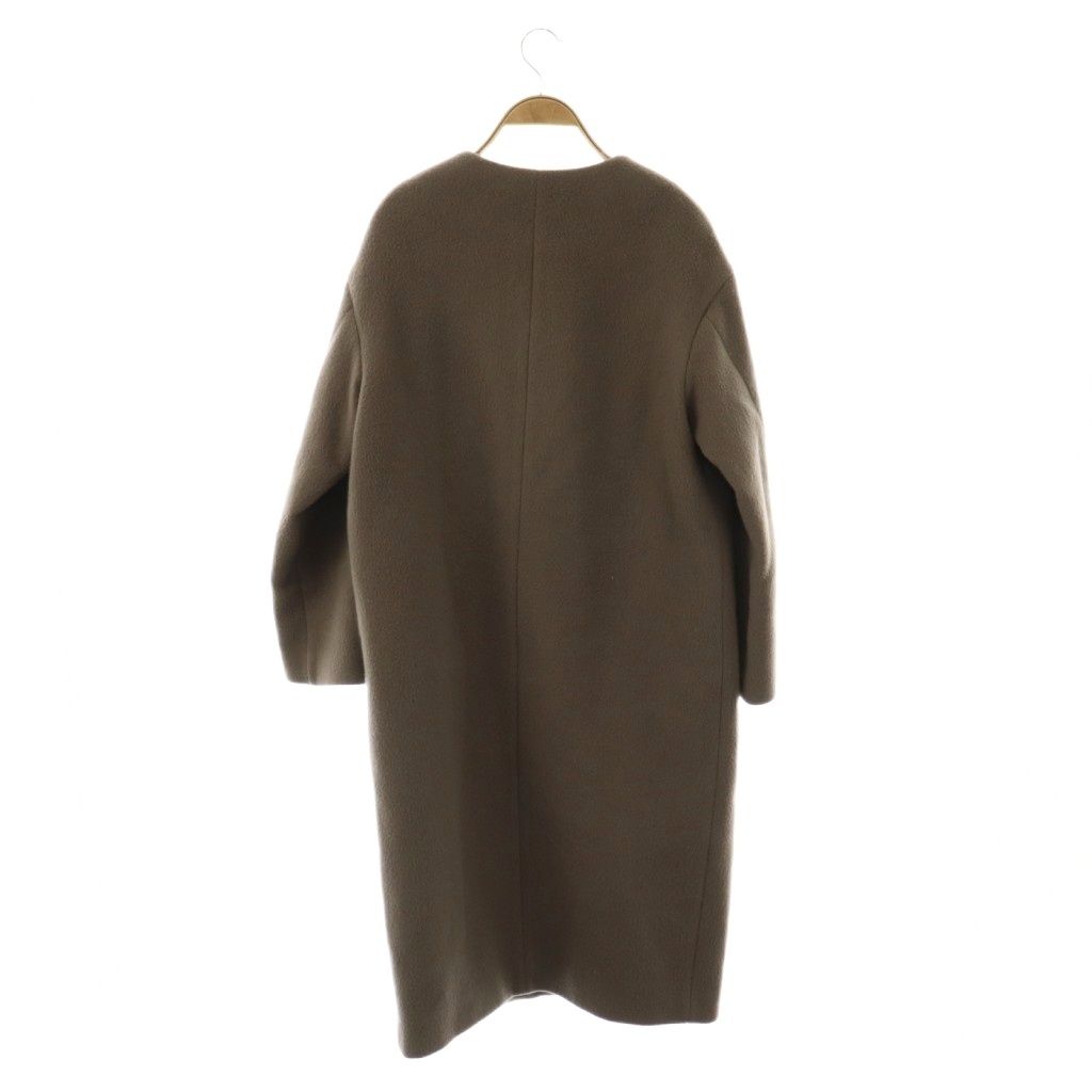 イエナ IENA ラムウールノー ロングコート 38 モカブラウン ES OS