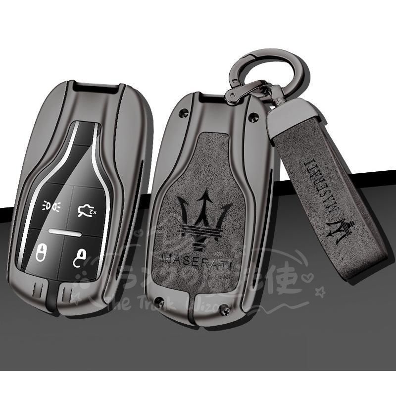 新品 未使用 Maserati オリジナル レザー キーケース 純正品 Maserati（マセラティ） マセラティ純正レザーキーケース(ネイビー