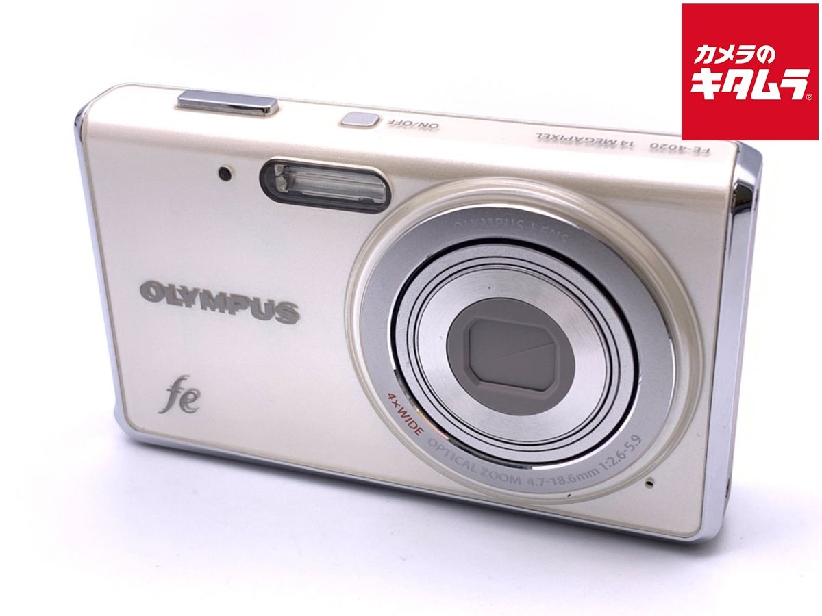 中古】 【難あり品】 オリンパス FE-4020 パールホワイト - メルカリ