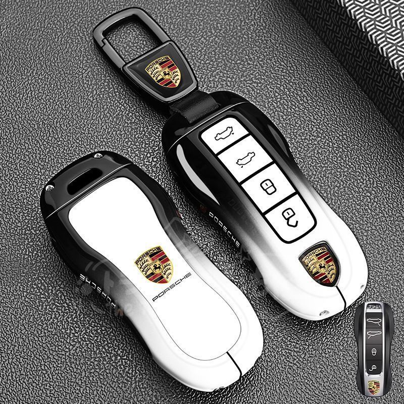 新品未使用】ポルシェPorsche ストラップ付 亜鉛合金C型 ブラック