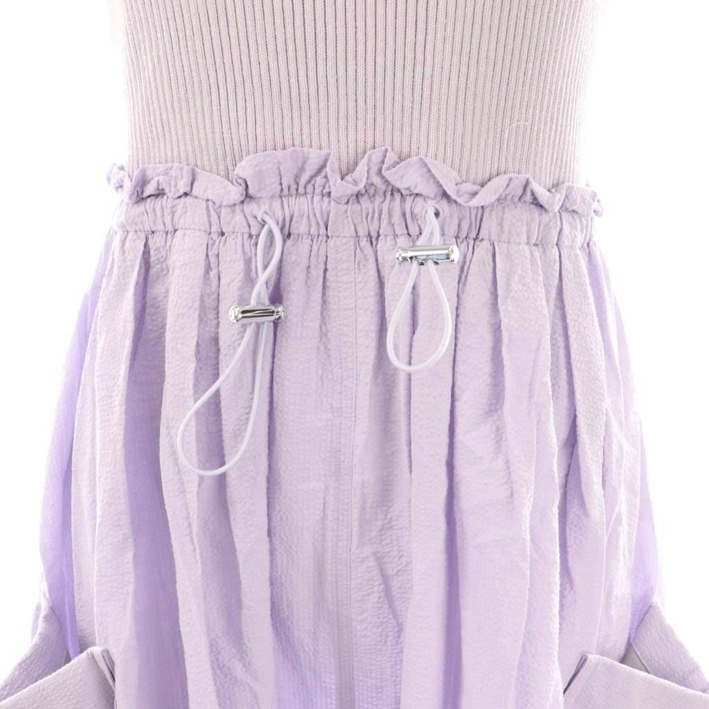  アプワイザーリッシェ Apuweiser-riche 25 SS ニット 切替 ワンピース ロング ノースリーブ 1 ラベンダー HK OS 長袖 七分袖 その他