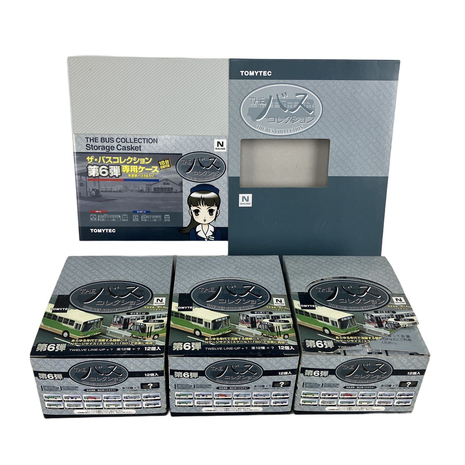 TOMYTEC THE バス コレクション 第6弾 12個セット ケース付 中古