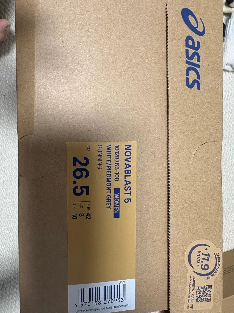  アシックス ノヴァブラスト5 白 265 mm シューズ(男性用) テニス