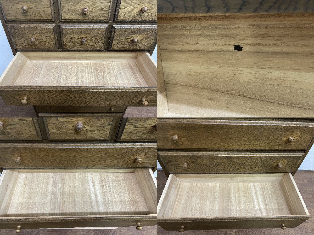 ○北海道 旭川家具 整理箪笥 7段ハイチェスト フローラ たんす タンス