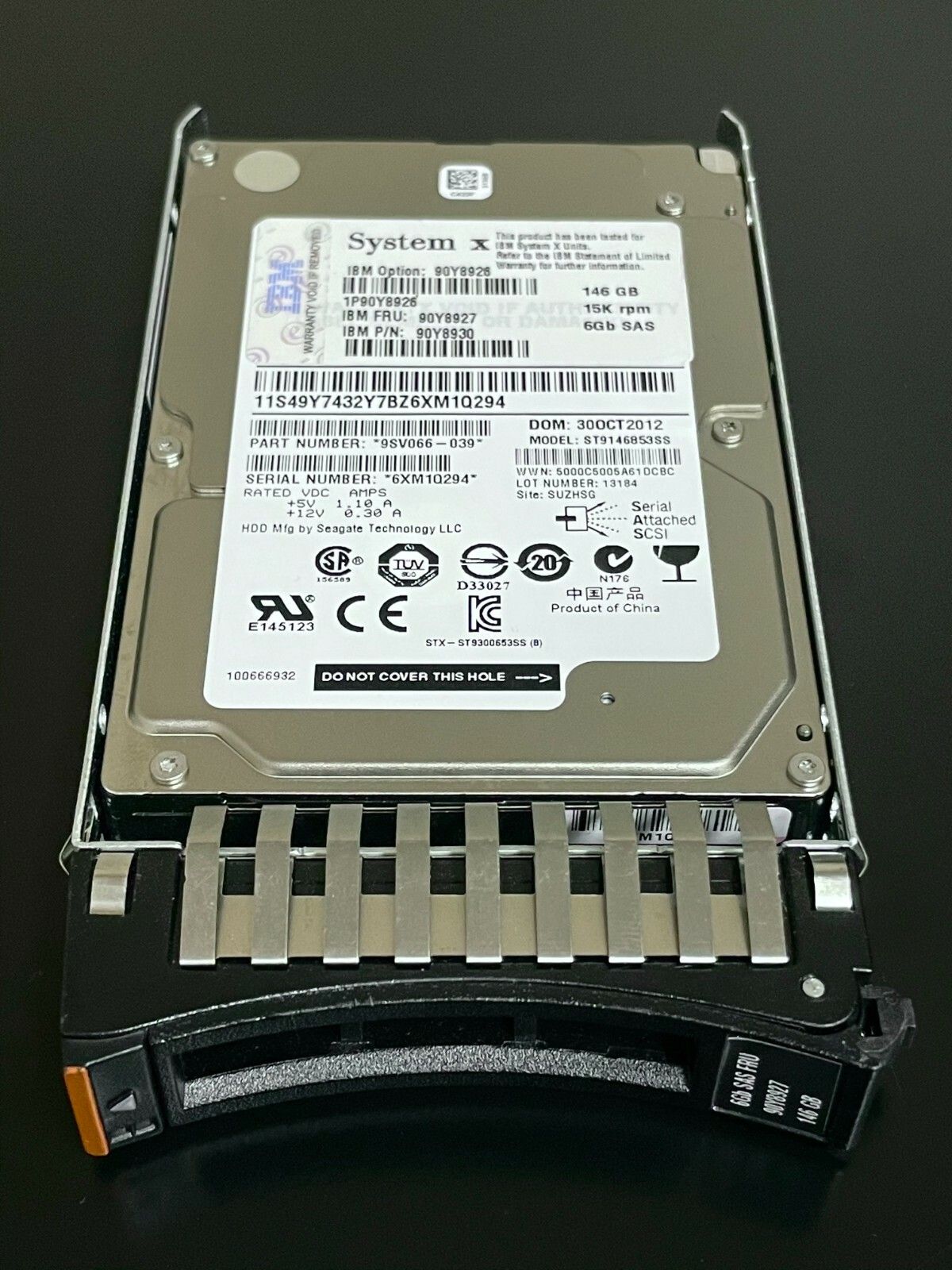 非常に良い」ヒューレット・パッカード 146GB 2.5 inch SFF(中古品)