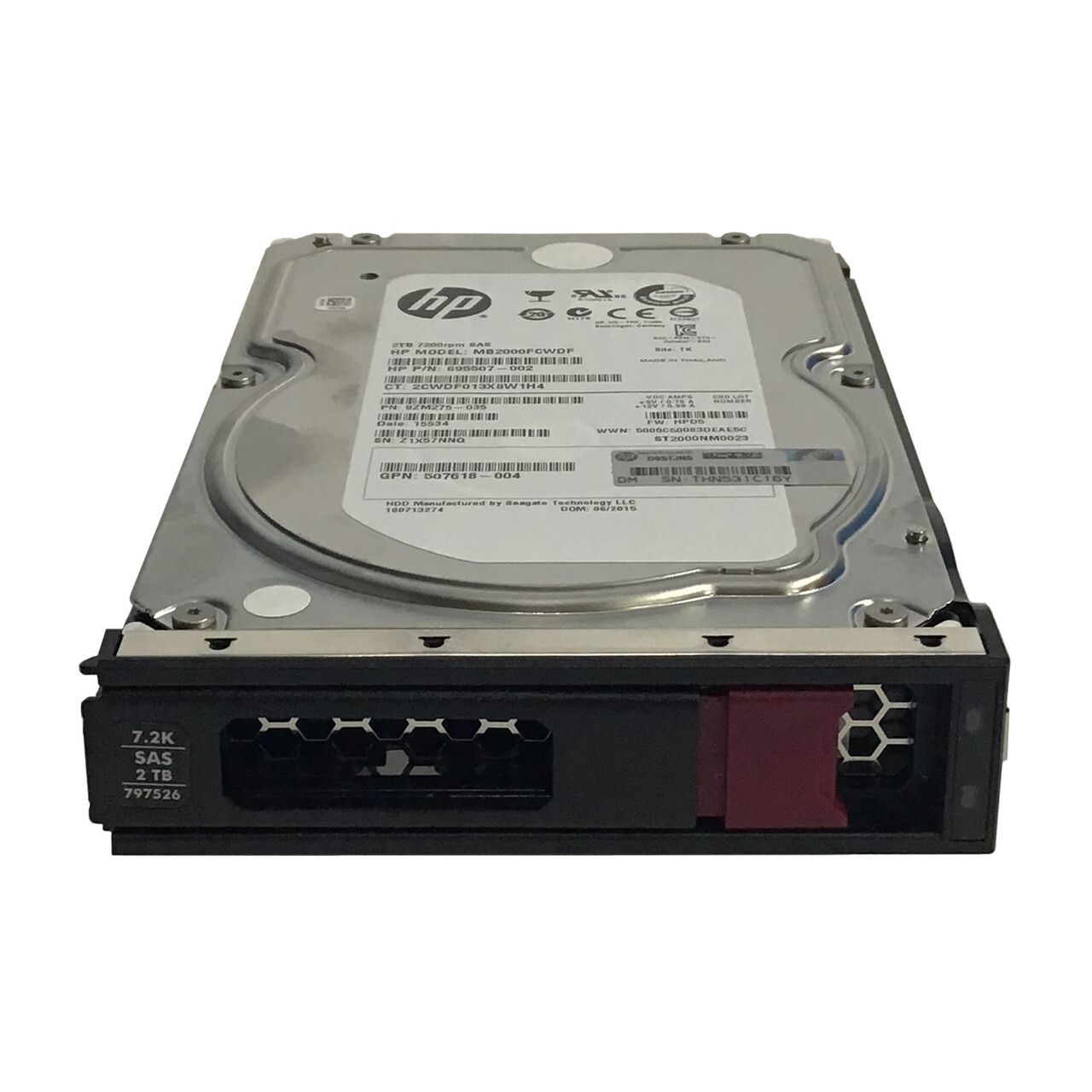 1年保証 再生品 HP 797526 2 TB 7.2 K 3.5 SAS HDD Enterprise-Class Server Drive