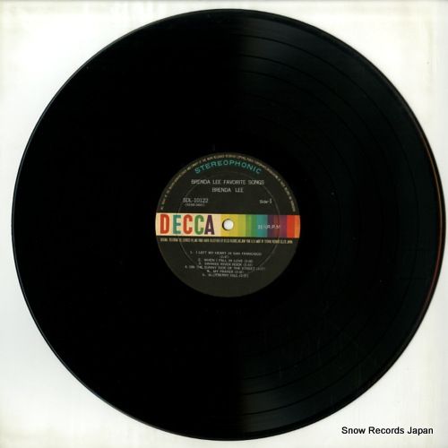 レコード】ブレンダ・リー ブレンダ・リー傑作集 SDL-10122 - メルカリ