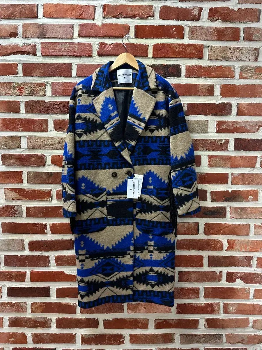 IT 40 フロントストリート8 フリンジ デザインテープ ナバホ ウールコート