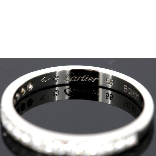 カルティエ ハーフエタニティ ダイヤモンド リング Pt950 ♯55 - メルカリ