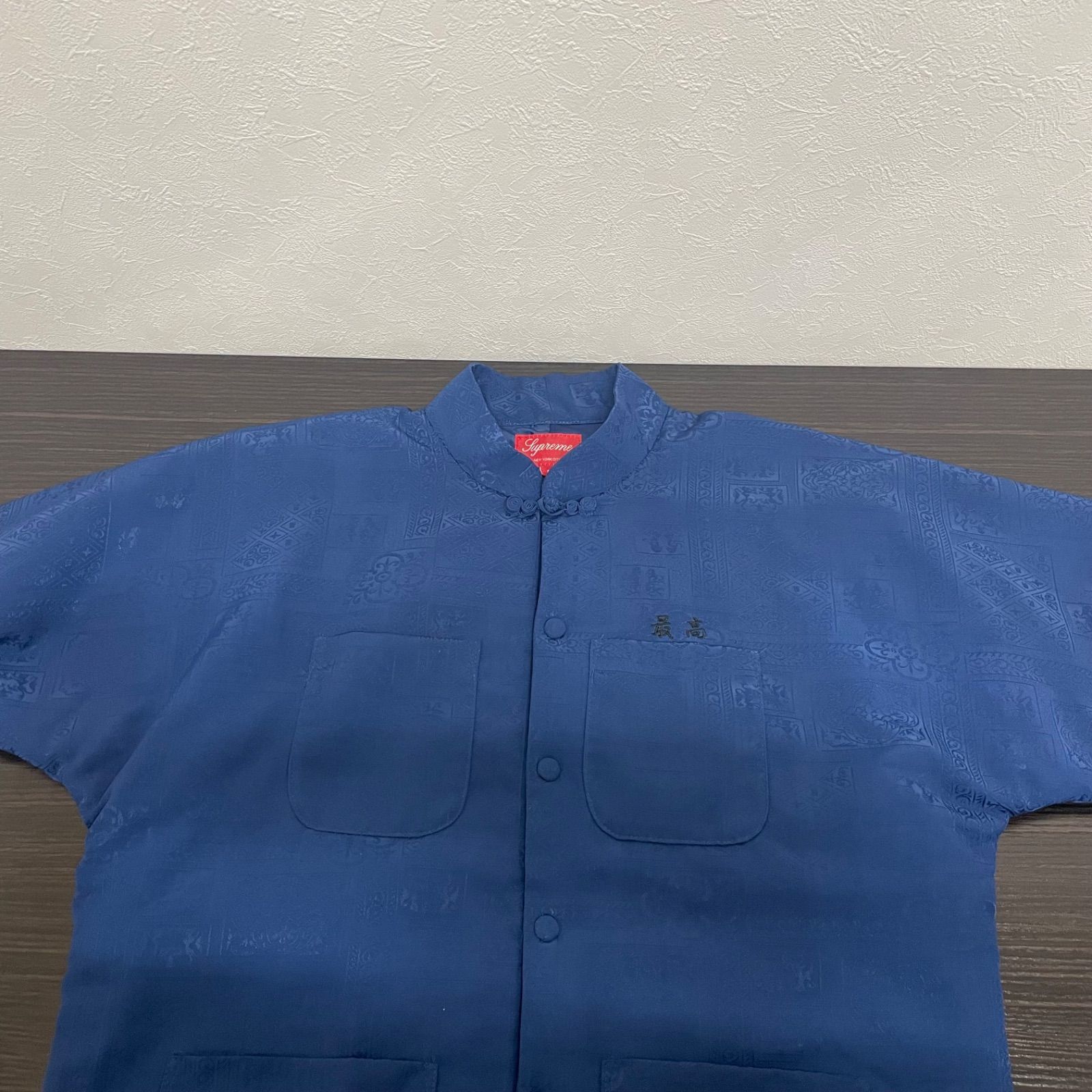 b)Supreme シュプリーム mandarin jaket マンダリン ジャケット S