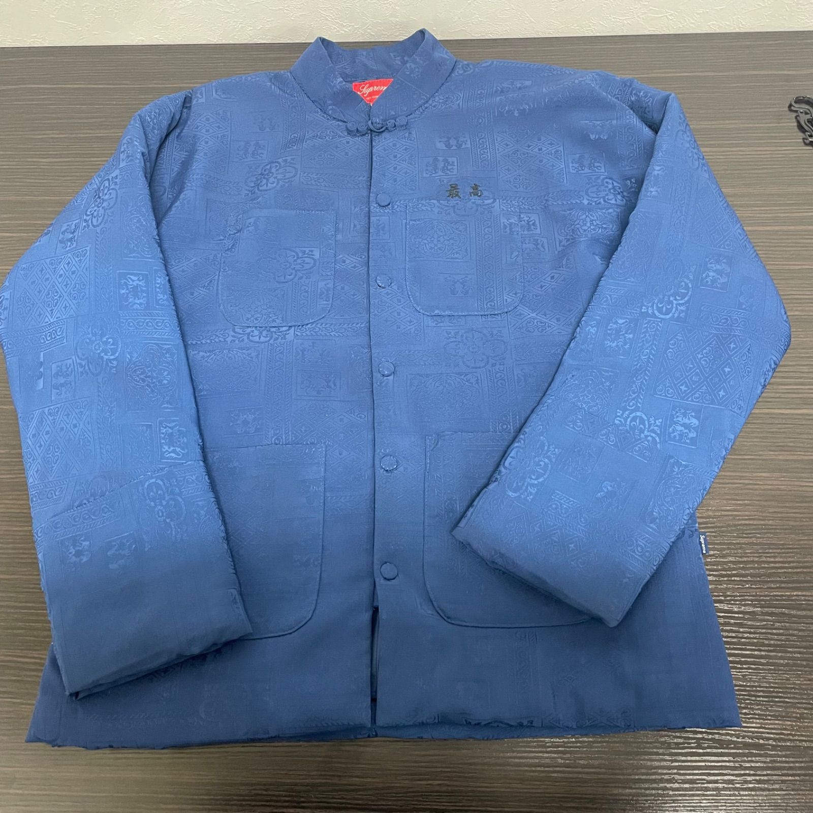 b)Supreme シュプリーム mandarin jaket マンダリン ジャケット S