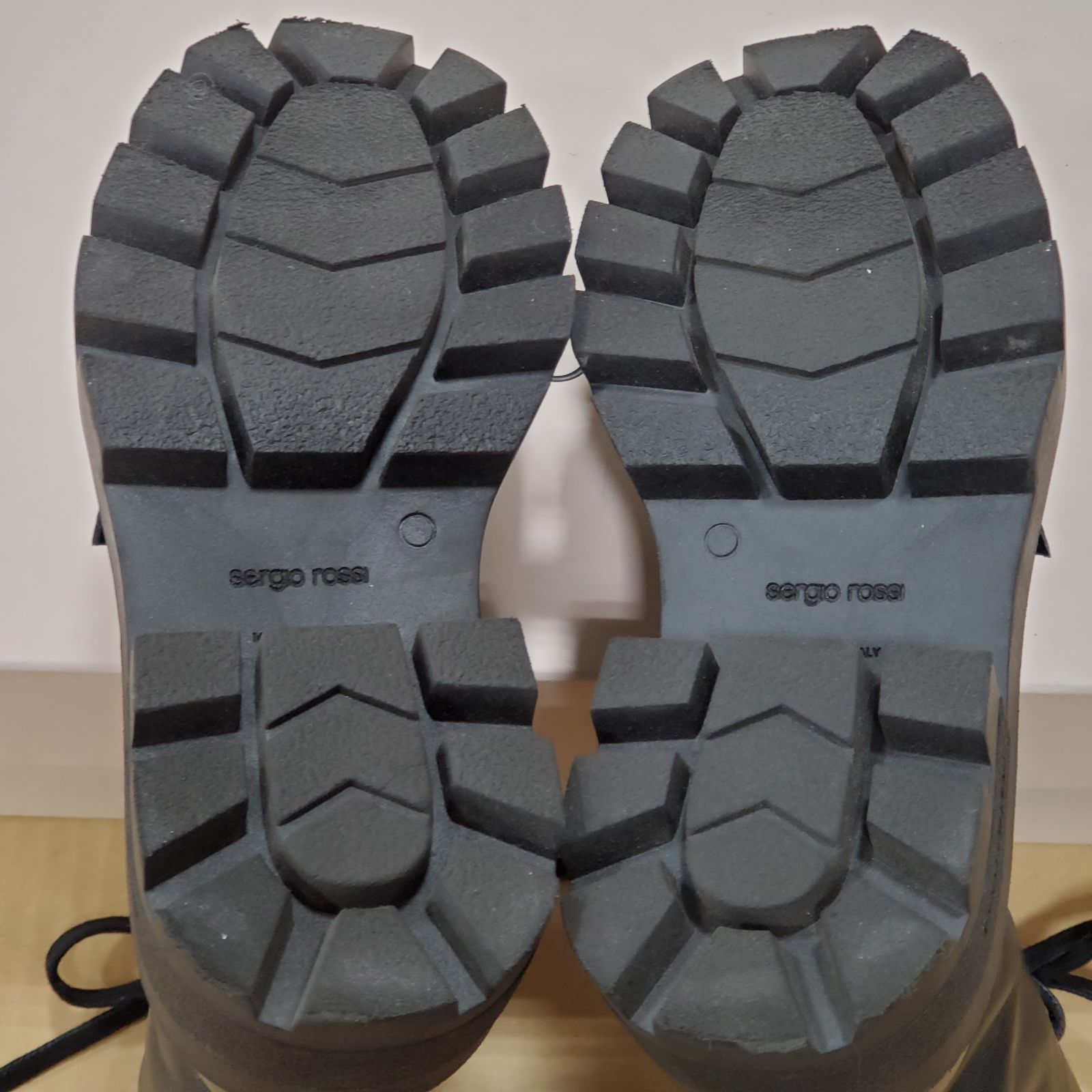  EL 6 セルジオロッシ SR NORA 025 ワーク レザー ショートブーツ 編み上げ 厚底 サイズ36 MK 11462 レースアップ ノラ ワークブーツ ブーツ