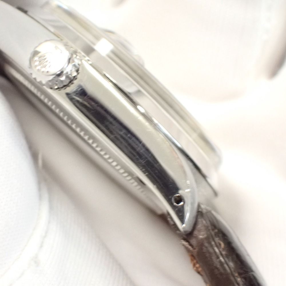  Th 999181 ロレックス メンズ 腕時計 オイスターデイト プレシジョン 6694 8番 SS 社外革ベルト 尾錠 ROLEX その他 時計