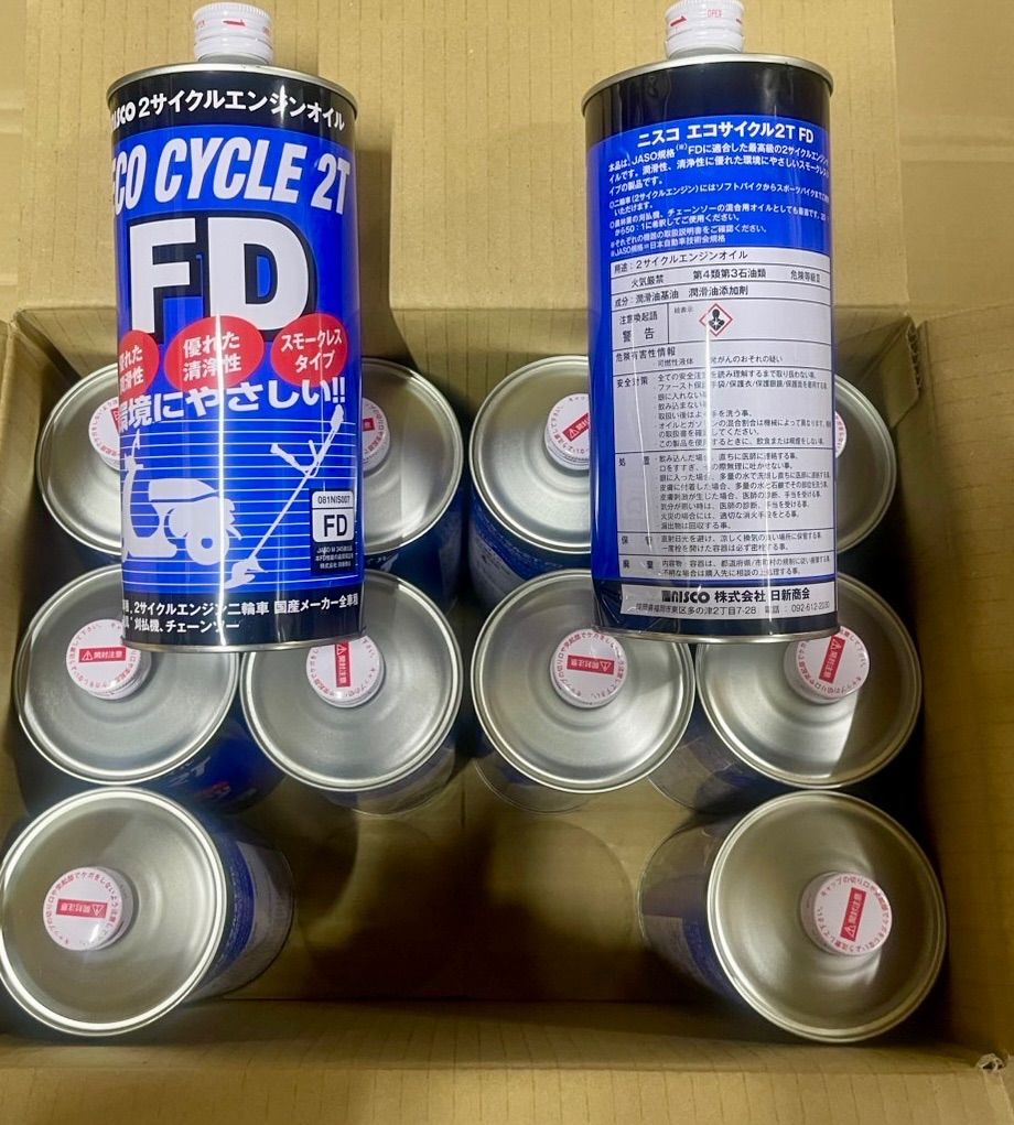 ※◦☆【訳あり】ニスコ・エコサイクル２Ｔ FD １Ｌ　１２缶セット
