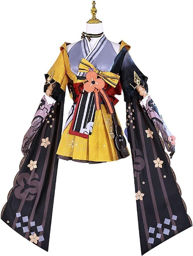原神 げんしん 千織 ちおり コスプレ衣装 髪飾り付き ウィッグ付き コスチューム コスプレ 仮装 コスチュー