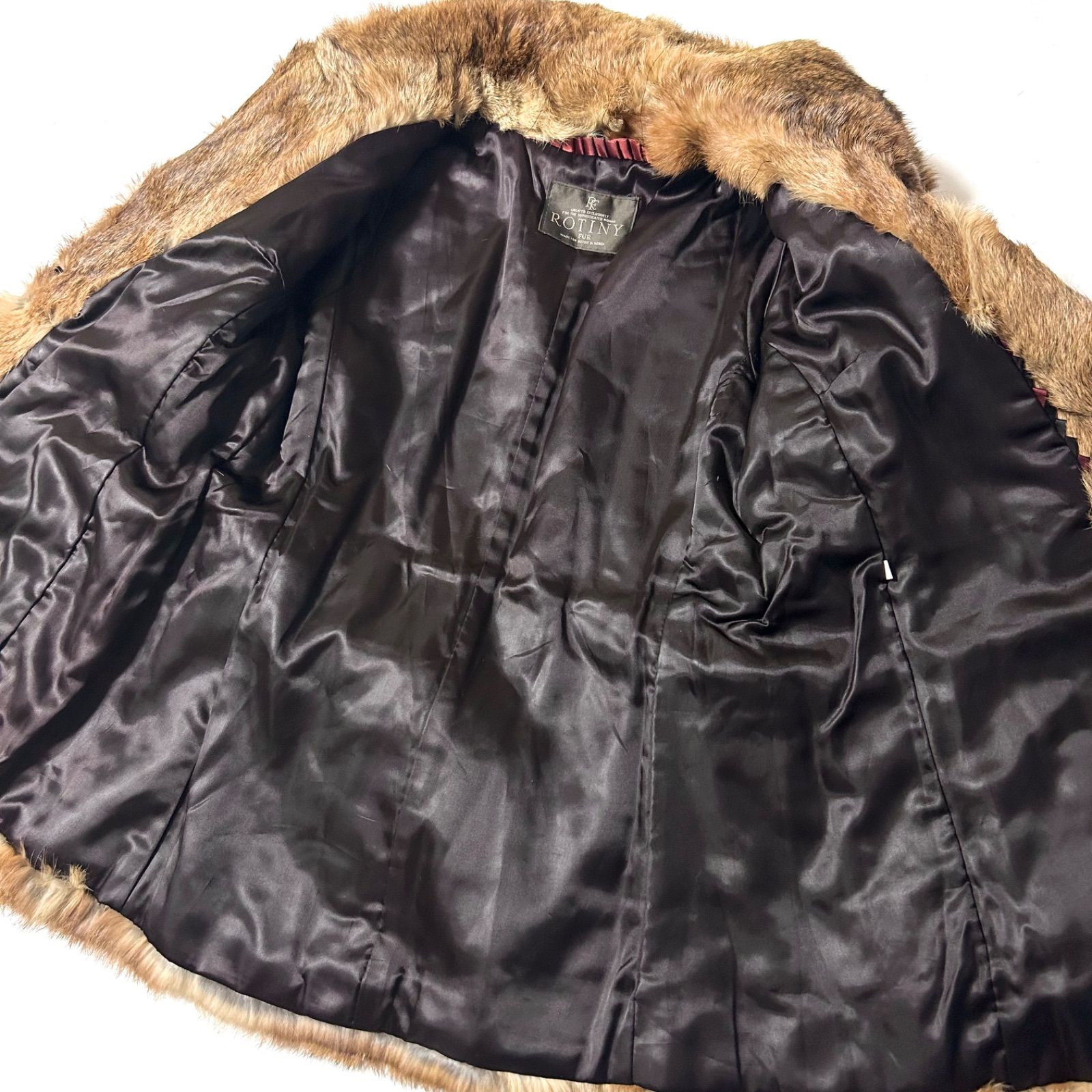 美品 ROTINY ロティニー ボリューム たっぷり リアルファー 毛皮コート ◎価格交渉OK◎【美品】ROTINY ロティニー ラビットファーコート