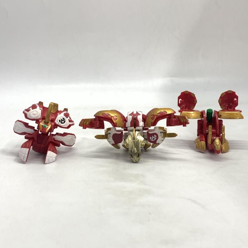 中古】爆丸 士ドラガオン 烈ガオウ 燕グライド 3体セット【本体のみ