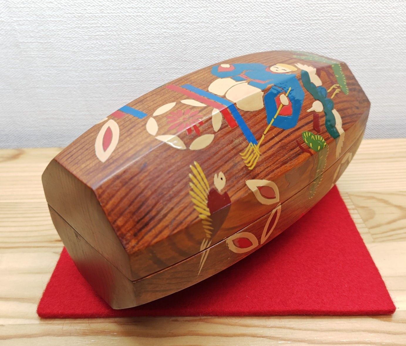 逢絢亭 茶道具 香合 京塗 松摺り漆塗 ぶりぶり香合 木製 塗師 川瀬表完 共箱入り