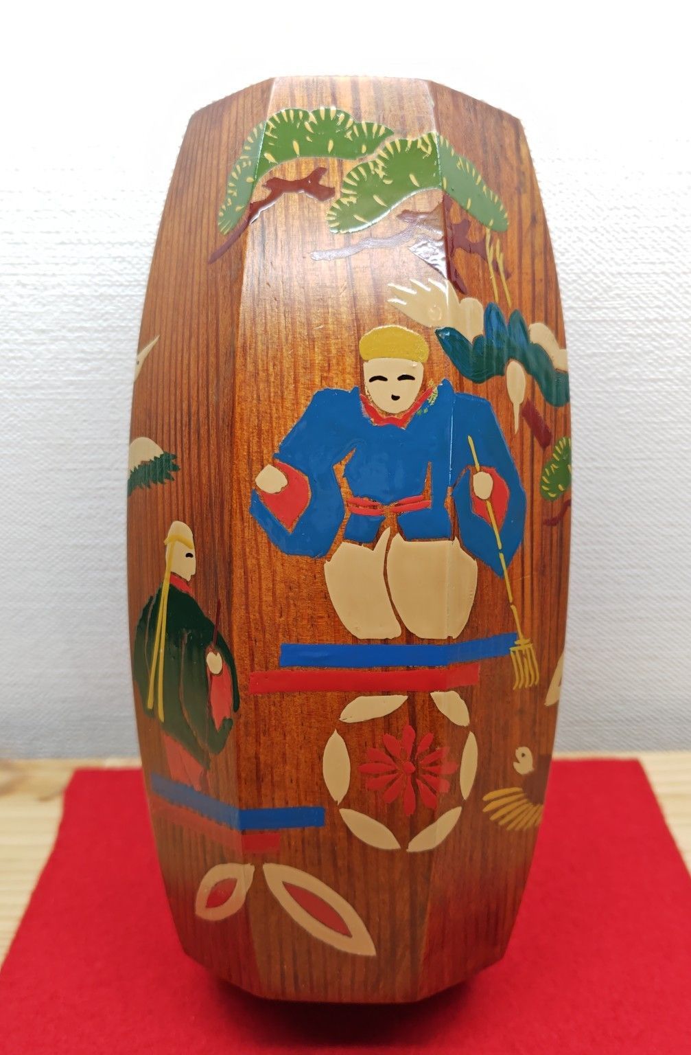 逢絢亭 茶道具 香合 京塗 松摺り漆塗 ぶりぶり香合 木製 塗師 川瀬表完 共箱入り