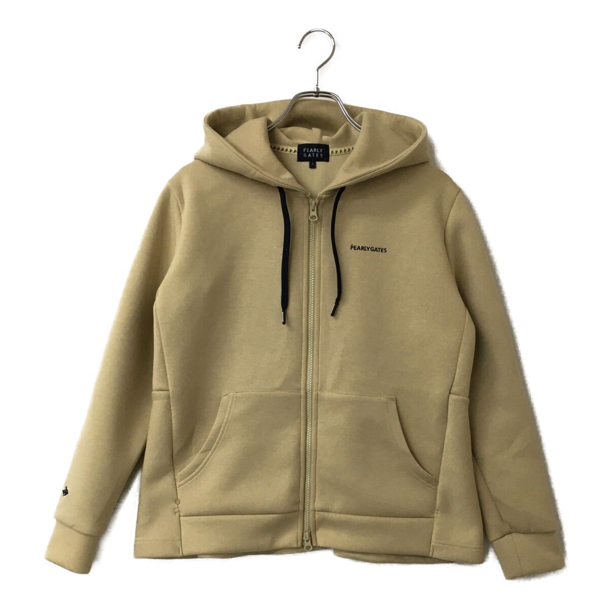 中古 レディース パーリーゲイツ PEARLY GATES パーカー 1(M) ベージュ