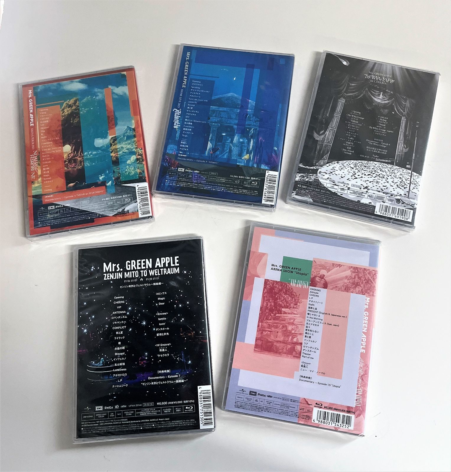 Mrs GREEN APPLE 通常盤初回 盤 Blu Ray 6作品