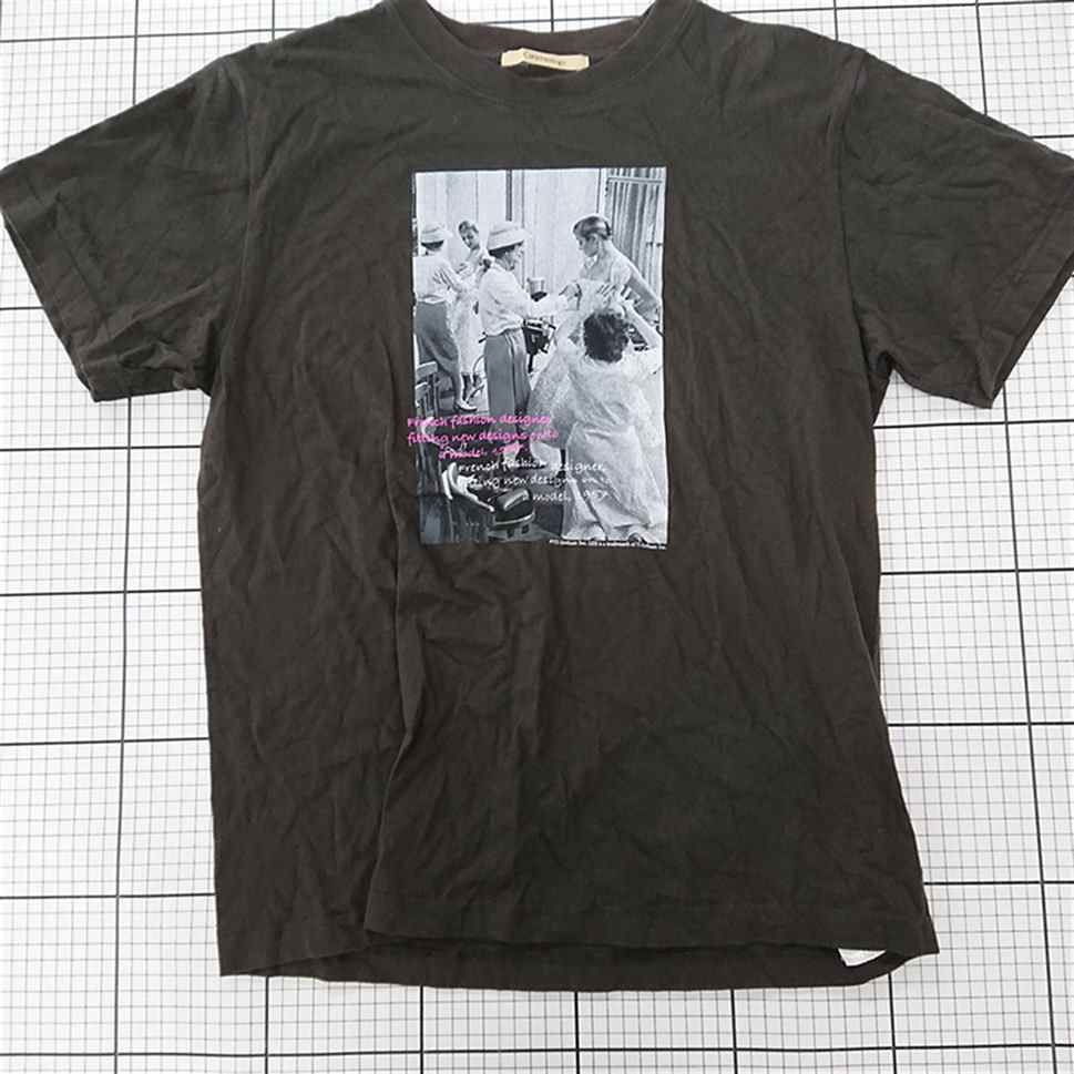 ◇ ⊂ カレンソロジー Curensology フォトプリントTシャツ ブラック系