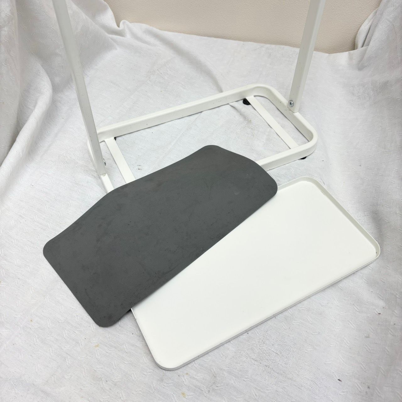 299 スチール製 傘立て ホワイト 受け皿付き 業務用 家庭用 コンパクト