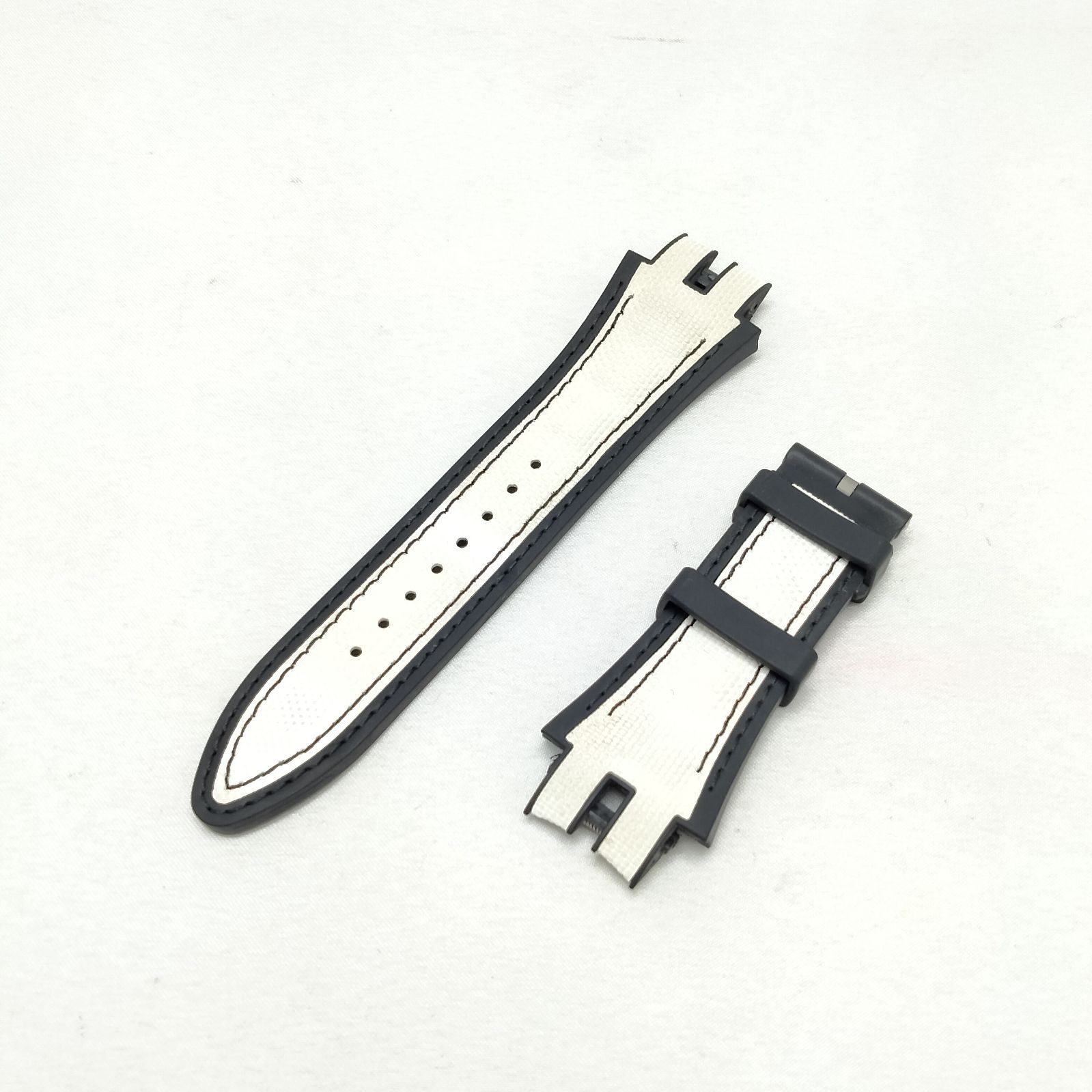 ️ROGER DUBUIS ️ロジェデュブイ ナイロン ラバー 時計ベルト ホワイト×ブラック