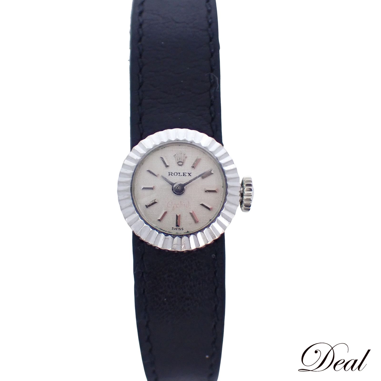 K 18 WG ロレックス カメレオン オーキッド 1967年 レディース 腕時計