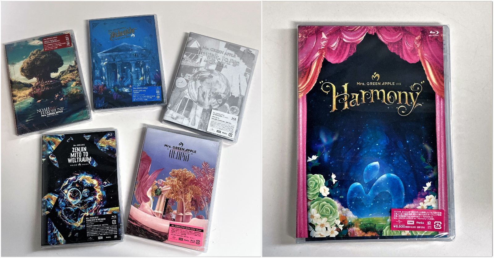 Mrs. GREEN APPLE 通常盤初回 盤 Blu-Ray 6作品