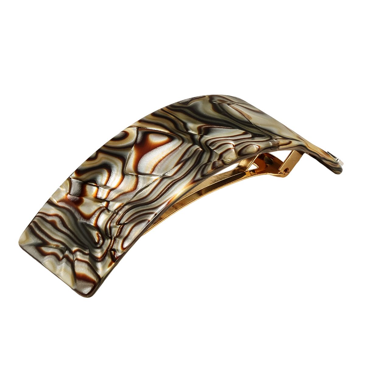 アレクサンドル ドゥ パリ DE PARIS バレッタ AQCH-1743 ONYX ARCH アーチ 9.5 cm 髪留め レディース ブ マルチ