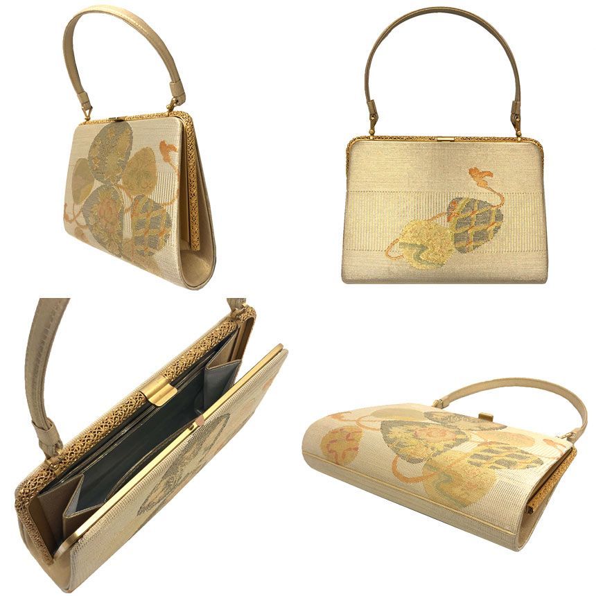 京やO257 本物志向の貴女へ 最高級品質 伝統工芸品 佐賀錦和装バッグ
