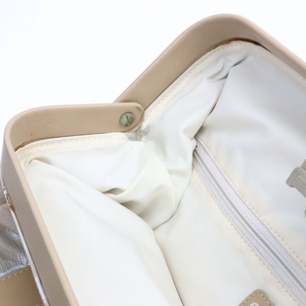  シャネル CHANEL ニュートラベルライン ボストンバッグ ナイロンジャガード ベージュ SV金具 7番台 17950 ボストンバッグ 旅行用バッグ バッグ