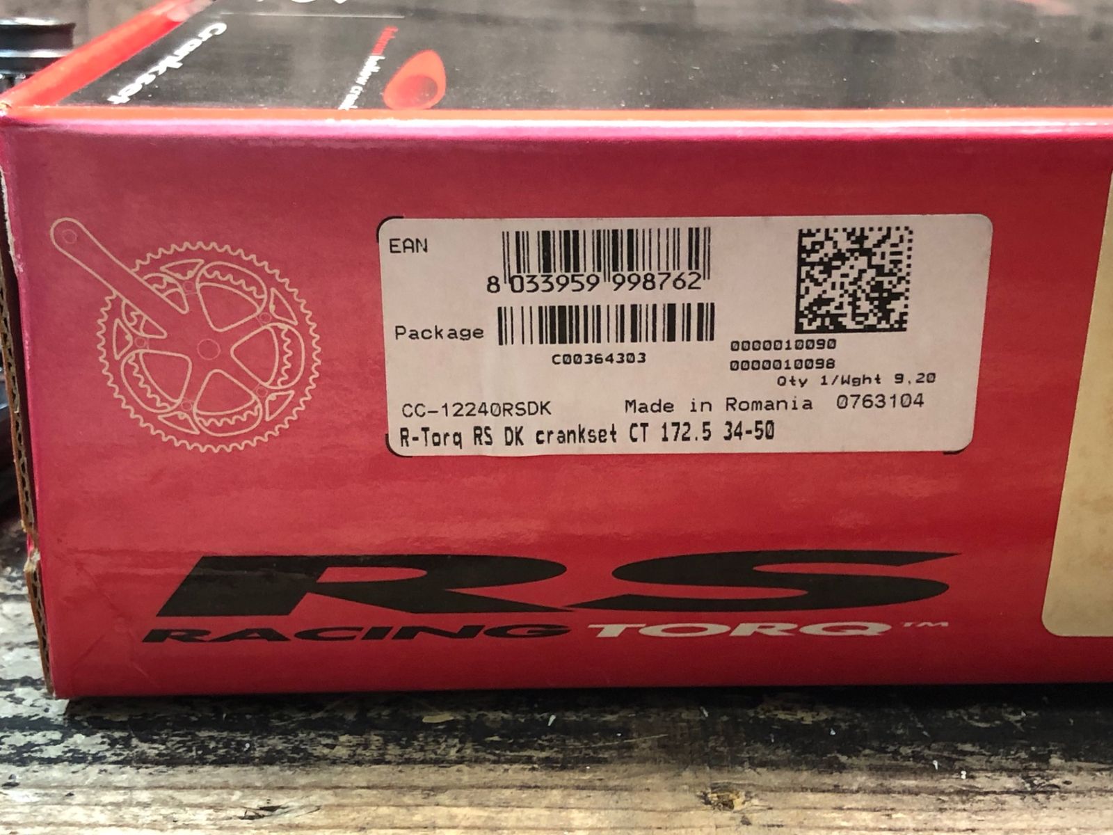 パーツ FULCRUM RACING TORQ RS 53-39 172.5 Fulcrum Racing Torq RRS Crankset Standard 39-53