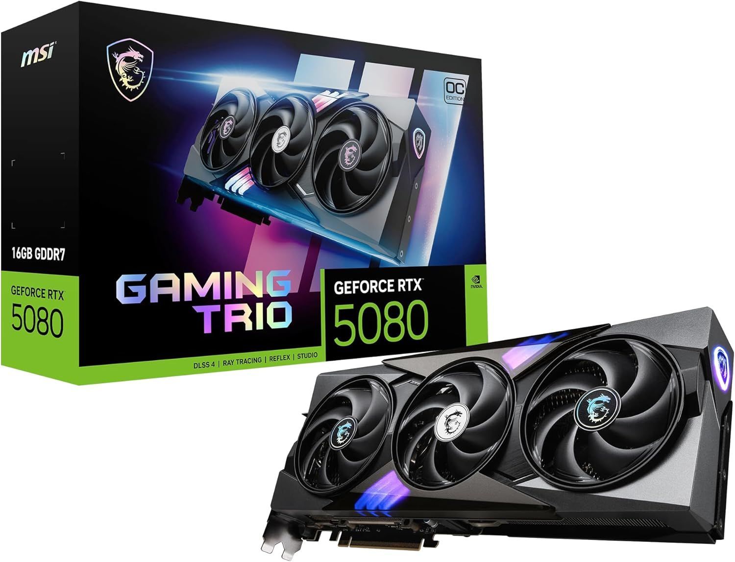 MSI GeForce RTX 5080 16 G GAMING TRIO OC グラフィックスカード VD 8975