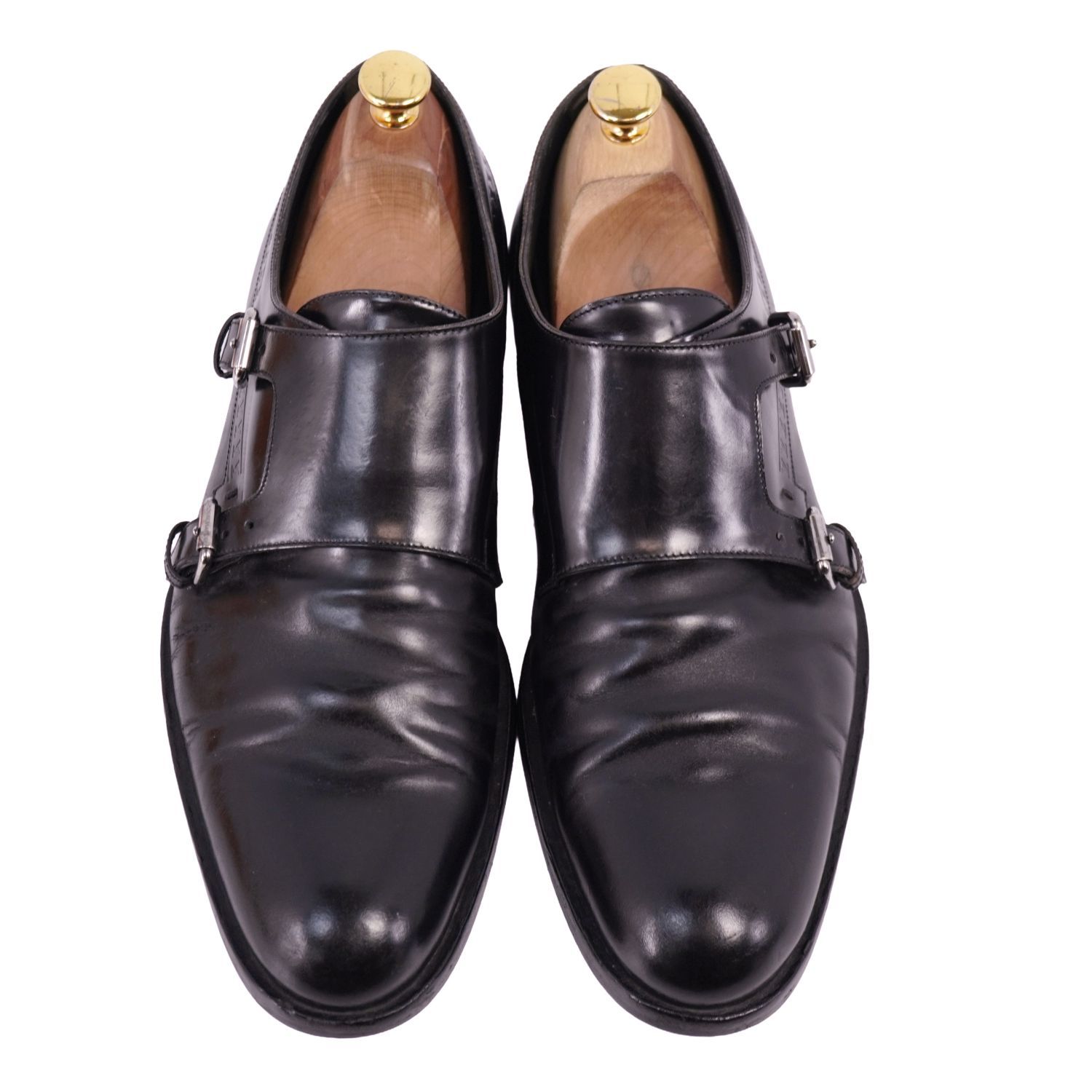 ルイヴィトン LOUIS VUITTON レザーシューズ ダブルモンクストラップ