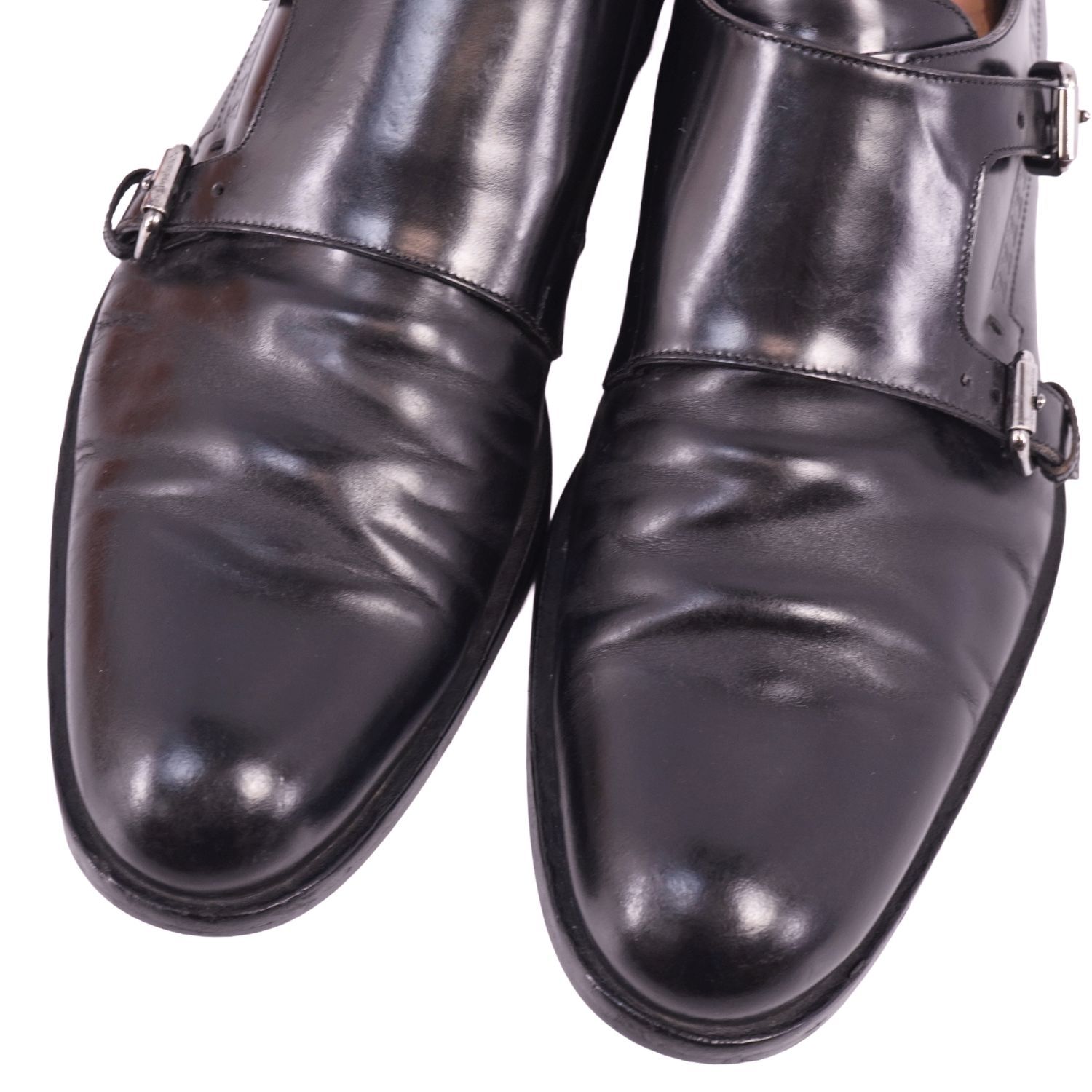 ルイヴィトン LOUIS VUITTON レザーシューズ ダブルモンクストラップ